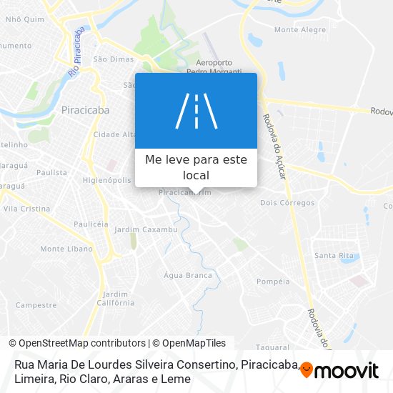 Rua Maria De Lourdes Silveira Consertino mapa