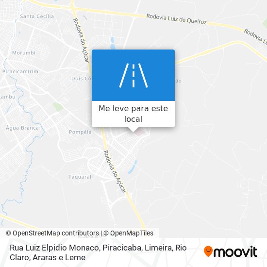 Rua Luiz Elpidio Monaco mapa