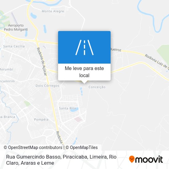 Rua Gumercindo Basso mapa