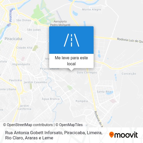 Rua Antonia Gobett Inforsato mapa