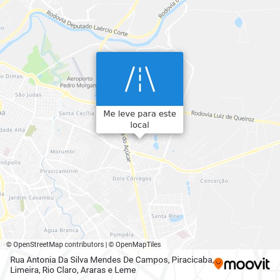 Rua Antonia Da Silva Mendes De Campos mapa