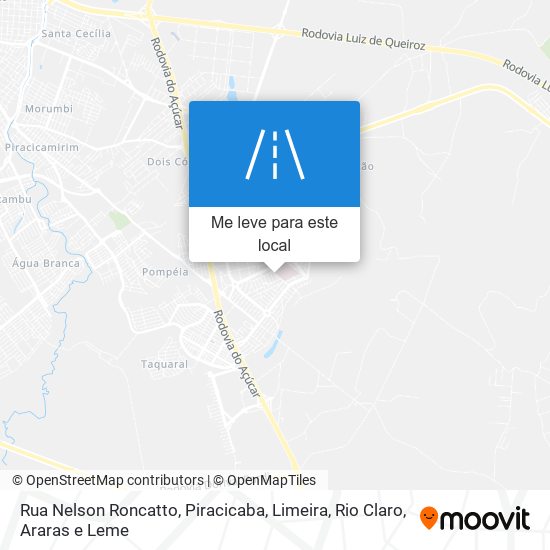 Rua Nelson Roncatto mapa