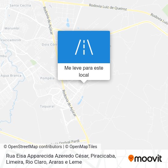 Rua Eisa Apparecida Azeredo César mapa
