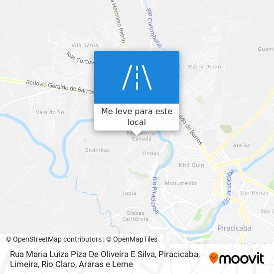 Rua Maria Luiza Piza De Oliveira E Silva mapa