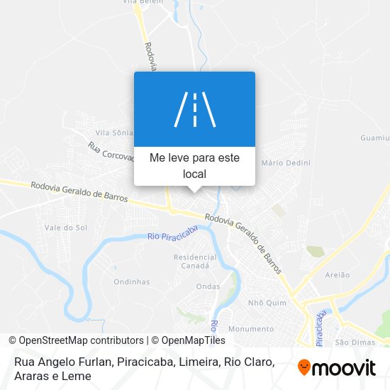 Rua Angelo Furlan mapa