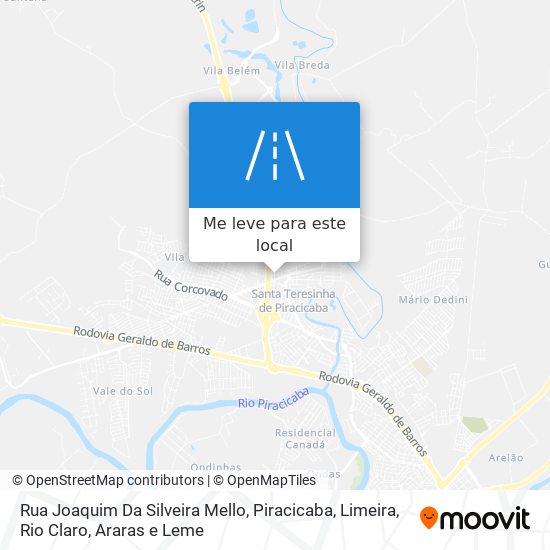 Rua Joaquim Da Silveira Mello mapa