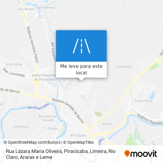 Rua Lázara Maria Oliveira mapa