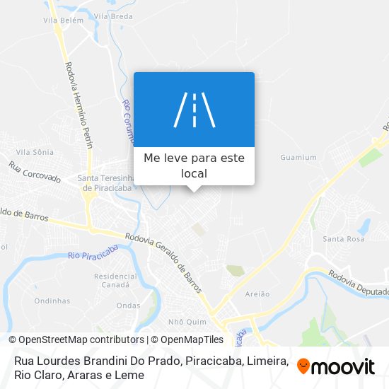 Rua Lourdes Brandini Do Prado mapa