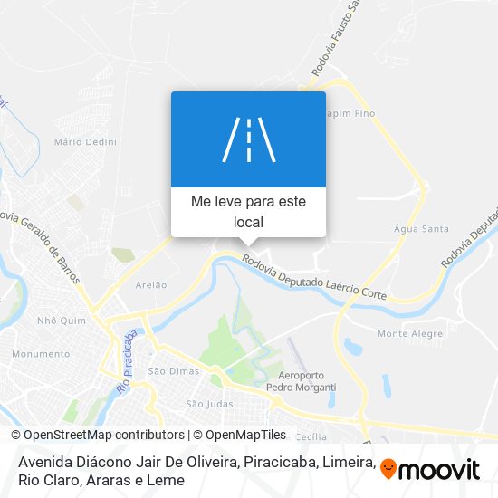 Avenida Diácono Jair De Oliveira mapa