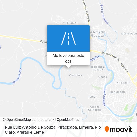 Rua Luiz Antonio De Souza mapa