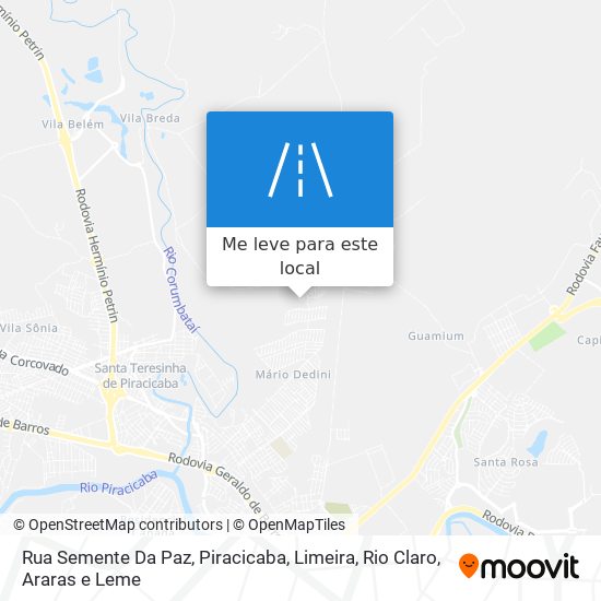 Rua Semente Da Paz mapa