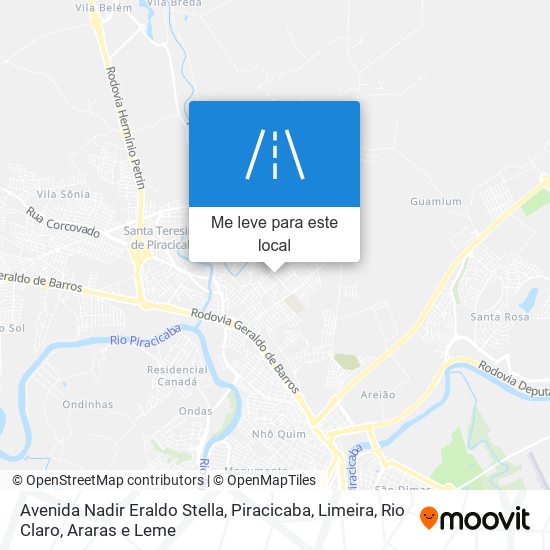 Avenida Nadir Eraldo Stella mapa