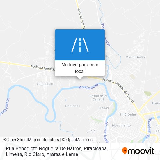 Rua Benedicto Nogueira De Barros mapa