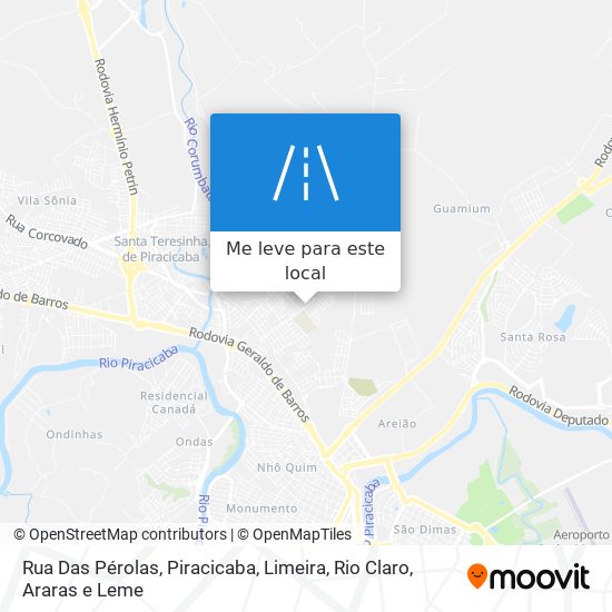 Rua Das Pérolas mapa