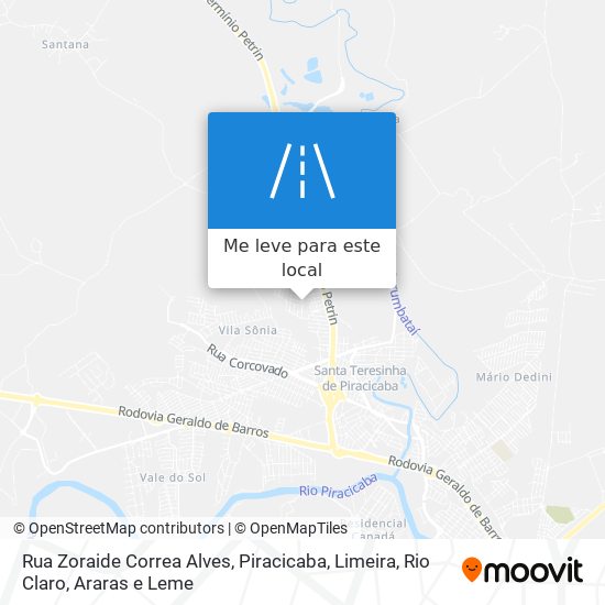 Rua Zoraide Correa Alves mapa