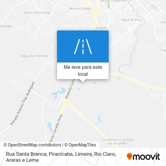 Rua Santa Branca mapa