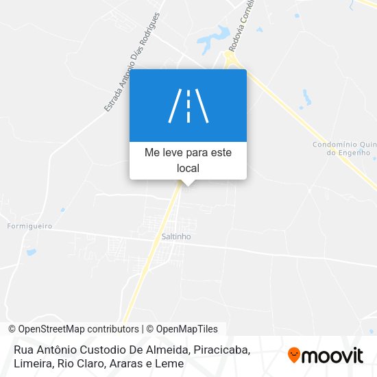 Rua Antônio Custodio De Almeida mapa