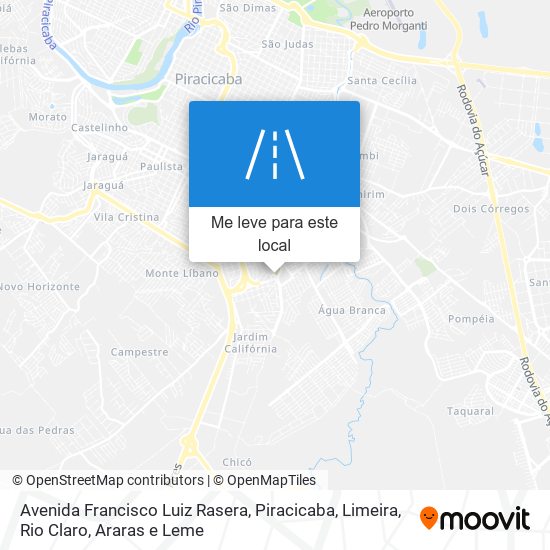 Avenida Francisco Luiz Rasera mapa