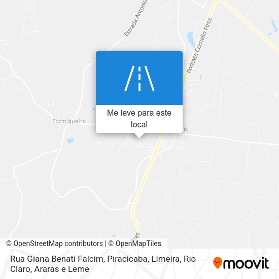 Rua Giana Benati Falcim mapa