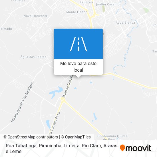 Rua Tabatinga mapa