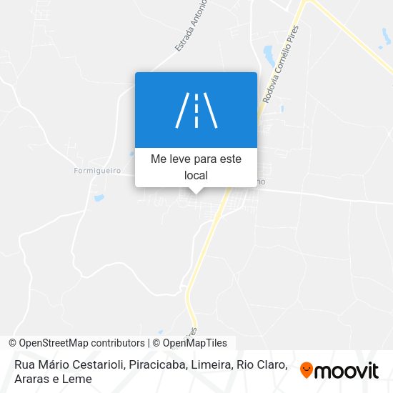 Rua Mário Cestarioli mapa