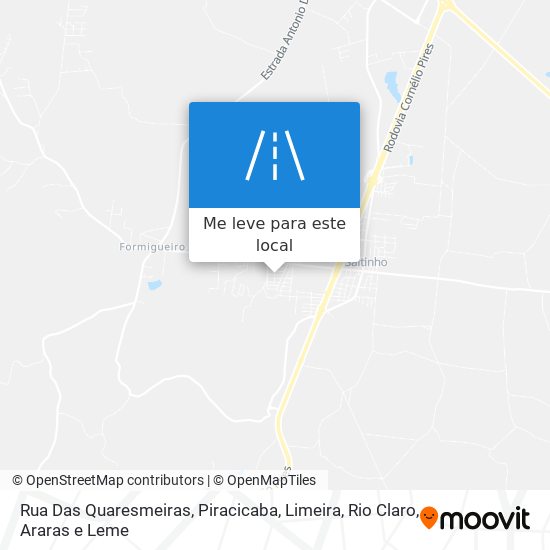 Rua Das Quaresmeiras mapa