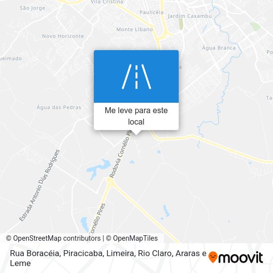 Rua Boracéia mapa