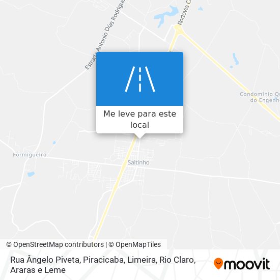 Rua Ângelo Piveta mapa