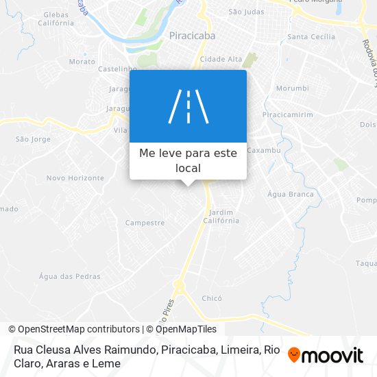 Rua Cleusa Alves Raimundo mapa