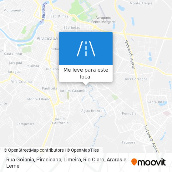 Rua Goiânia mapa