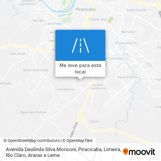 Avenida Deolinda Silva Moriconi mapa