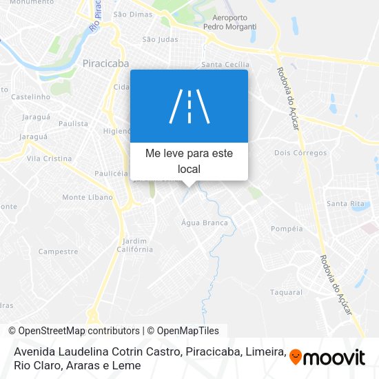 Avenida Laudelina Cotrin Castro mapa