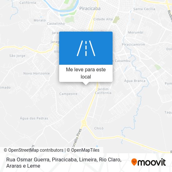 Rua Osmar Guerra mapa
