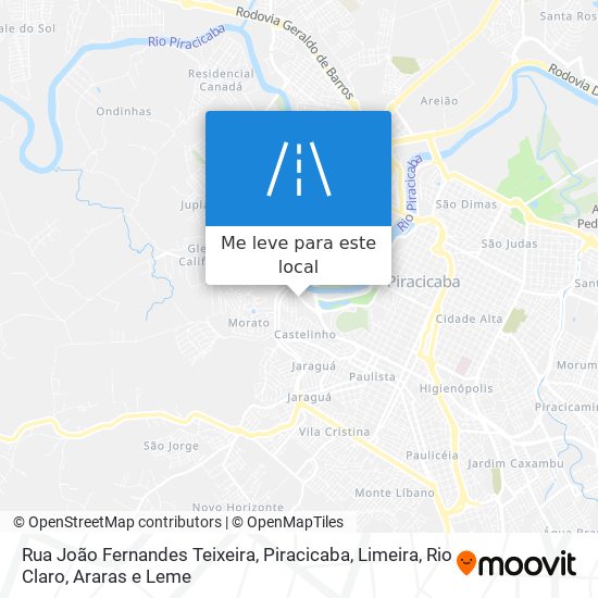 Rua João Fernandes Teixeira mapa