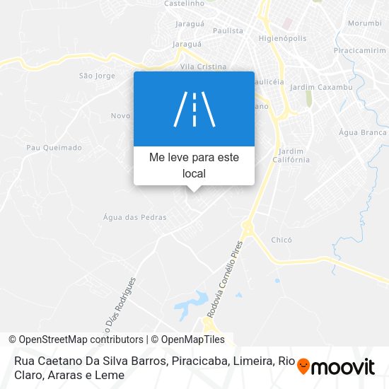 Rua Caetano Da Silva Barros mapa