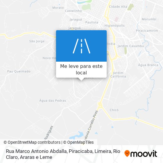 Rua Marco Antonio Abdalla mapa