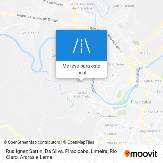 Rua Ignez Sartini Da Silva mapa