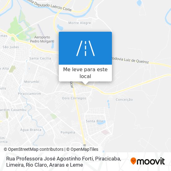 Rua Professora José Agostinho Forti mapa