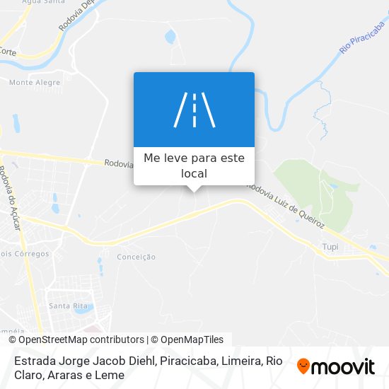 Estrada Jorge Jacob Diehl mapa