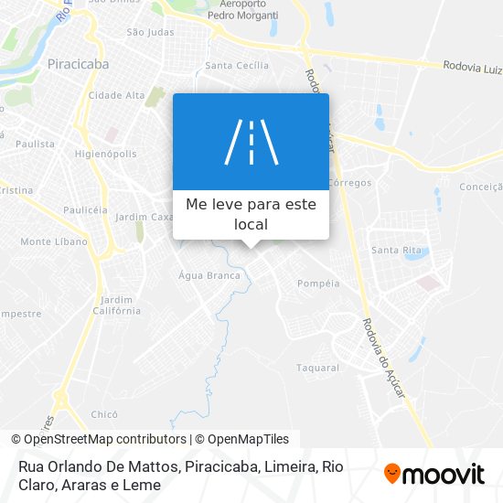 Rua Orlando De Mattos mapa