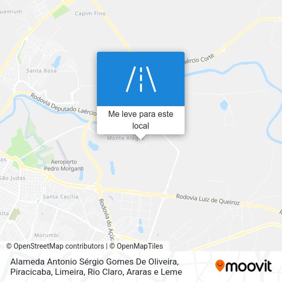 Alameda Antonio Sérgio Gomes De Oliveira mapa