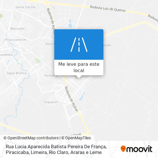 Rua Lucia Aparecida Batista Pereira De França mapa