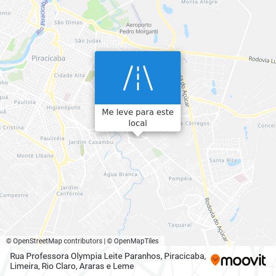 Rua Professora Olympia Leite Paranhos mapa