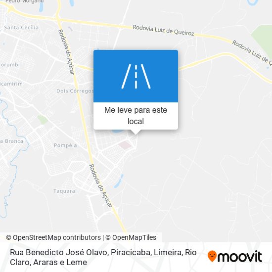 Rua Benedicto José Olavo mapa