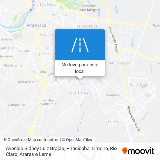 Avenida Sidney Luiz Brajão mapa