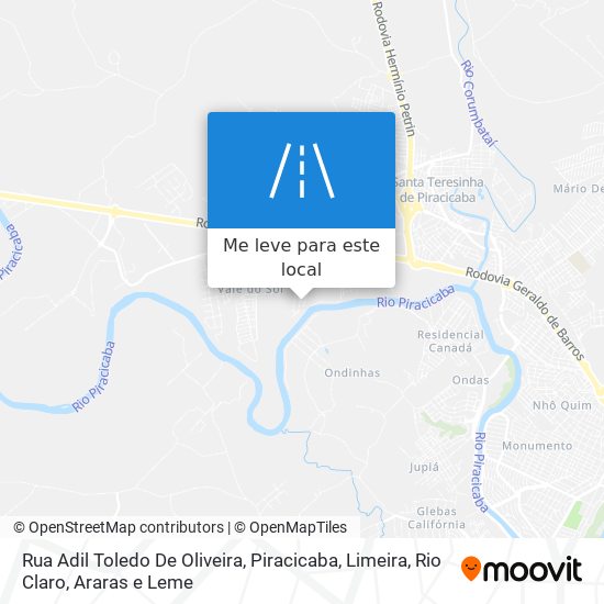 Rua Adil Toledo De Oliveira mapa