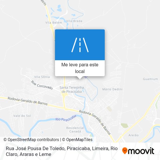 Rua José Pousa De Toledo mapa