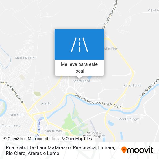 Rua Isabel De Lara Matarazzo mapa