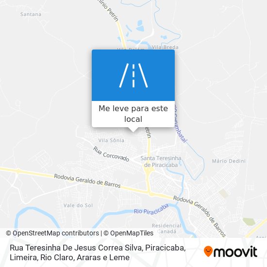 Rua Teresinha De Jesus Correa Silva mapa