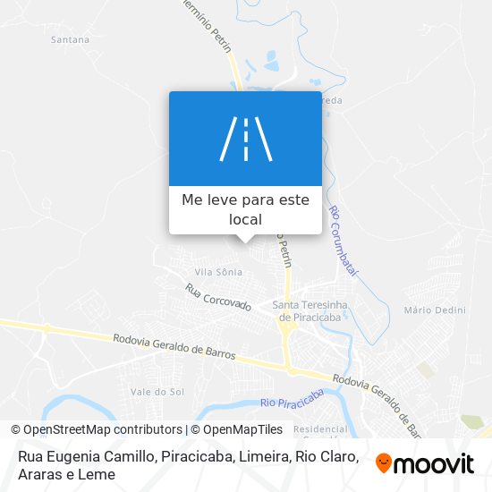 Rua Eugenia Camillo mapa